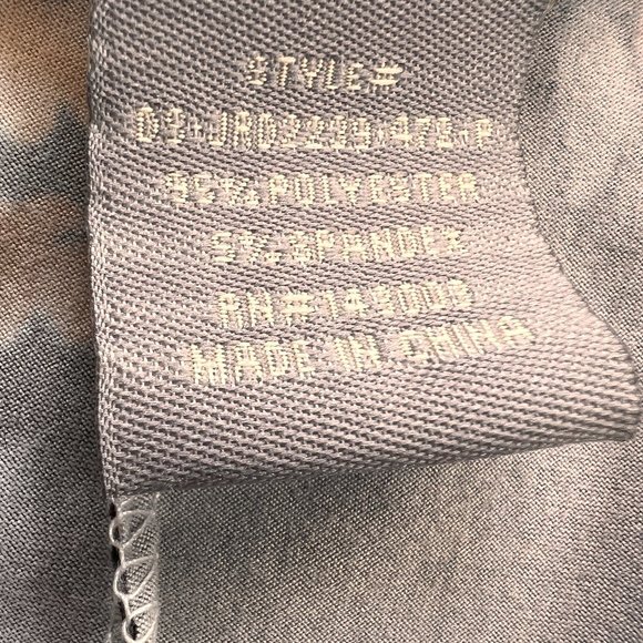 📌Lark + Grey Floral Short Sleeves Soft Flowing Fabric A-Line Dress with Pockets - Picture 15 of 16